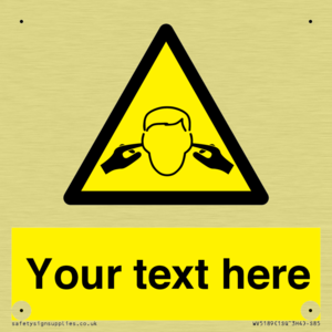 Custom Noise Hazard Sign